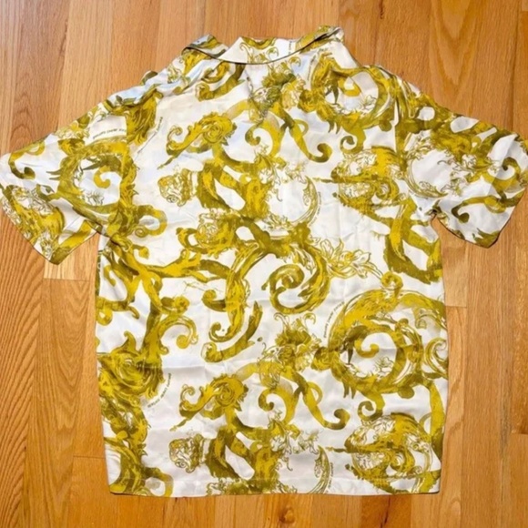 Versace Gold hibiscus vescoca shirt - Picture 4 of 8